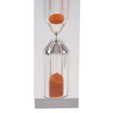 Maxbell 3 Minutes Clear Acrylic Hourglass Sandglass Sand Timer Kitchen Clock Orange