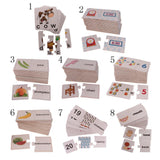 Maxbell 20 Sets Letter Cognitive Card Puzzles Self-Correcting Jigsaws Baby Early Learning Toys