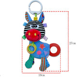 Maxbell Newborn Baby Kids Handkerchief Bed Stroller Car Hanging Bell Plush Deer Music Rattles Toys Teether Ring Play Doll