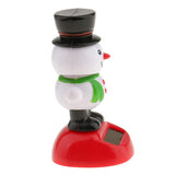 Maxbell  Cute Solar Powered Dancing Snowman Stand On Stage Home Car Decoration Kids Toy Gift #2