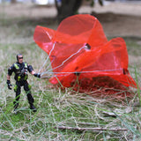 Maxbell 9cm Plastic Paratroopers Action Figure World War II Soldiers Toy - 5 Pieces