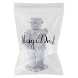 Max Vintage Wind Up Clockwork Mechanical Walking Large Eye Robot Model Tin Toy