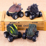 Maxbell 2xDinosaurs Figures Pull Back Cars Jurassic Toys Kids Children Birthday Gift