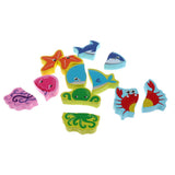 Maxbell Wooden 3D Jigsaw Puzzle Baby Toddler Preschool Educational Toys Sea Animals