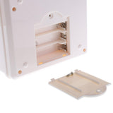 Maxbell Automatic Electronic Cash Roller Piggy Bank Coin Money Saving Box White
