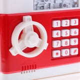 Maxbell Automatic Electronic Cash Roller Piggy Bank Coin Money Saving Box White