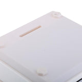 Maxbell Automatic Electronic Cash Roller Piggy Bank Coin Money Saving Box White