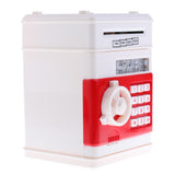 Maxbell Automatic Electronic Cash Roller Piggy Bank Coin Money Saving Box White