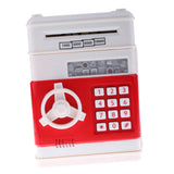 Maxbell Automatic Electronic Cash Roller Piggy Bank Coin Money Saving Box White