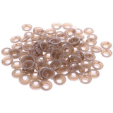 Maxbell 100 Pieces Plastic Clear Safety Eyes with BACKS for Bear Doll DIY Craft 16mm