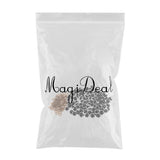 Maxbell 100 Pieces Plastic Clear Safety Eyes with BACKS for Bear Doll DIY Craft 16mm