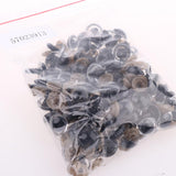 Maxbell 100 Pieces Plastic Clear Safety Eyes with BACKS for Bear Doll DIY Craft 16mm