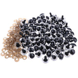 Maxbell 100 Pieces Plastic Clear Safety Eyes with BACKS for Bear Doll DIY Craft 20mm