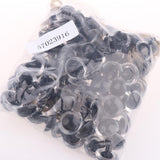 Maxbell 100 Pieces Plastic Clear Safety Eyes with BACKS for Bear Doll DIY Craft 20mm