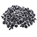 Maxbell 100 Pieces Plastic Clear Safety Eyes with BACKS for Bear Doll DIY Craft 20mm