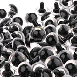 Maxbell 100 Pieces Plastic Clear Safety Eyes with BACKS for Bear Doll DIY Craft 20mm