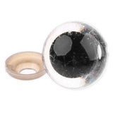 Maxbell 100 Pieces Plastic Clear Safety Eyes with BACKS for Bear Doll DIY Craft 20mm