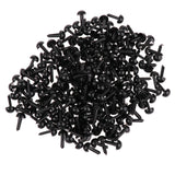 Maxbell 200 Pieces Black Plastic Safety Eyes for Teddy Bear Doll Animal Toys 6MM