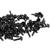 Maxbell 200 Pieces Black Plastic Safety Eyes for Teddy Bear Doll Animal Toys 6MM