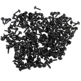 Maxbell 200 Pieces Black Plastic Safety Eyes for Teddy Bear Doll Animal Toys 6MM