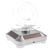 Maxbell Rotating Turntable Jewelry Display Stand Solar or AA Battery Powered Silver