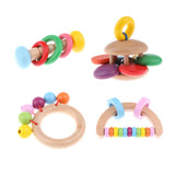 Maxbell Wooden Baby Rattle Educational Grasping Rattle Montessori Toys Inline