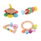 Maxbell Wooden Baby Rattle Educational Grasping Rattle Montessori Toys Inline