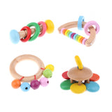 Maxbell Wooden Baby Rattle Educational Grasping Rattle Montessori Toys Inline