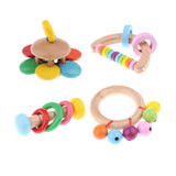 Maxbell Wooden Baby Rattle Educational Grasping Rattle Montessori Toys Inline