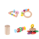 Maxbell Wooden Baby Rattle Educational Grasping Rattle Montessori Toys Inline