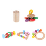 Maxbell Wooden Baby Rattle Educational Grasping Rattle Montessori Toys Inline