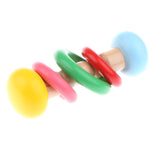 Maxbell Wooden Baby Rattle Educational Grasping Rattle Montessori Toys Inline