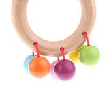 Maxbell Wooden Baby Rattle Educational Grasping Rattle Montessori Toys Round