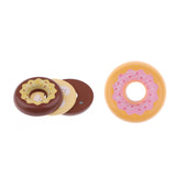 Maxbell Wooden Play Food Pretend Play Doughnut Kids Educational Toy Gift Chocolate