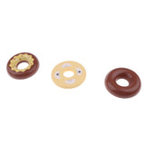 Maxbell Wooden Play Food Pretend Play Doughnut Kids Educational Toy Gift Chocolate