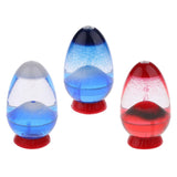 Maxbell Egg volcano Eruption Liquid Hourglass Sand Timer Home Decor White Sand