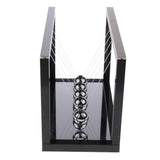 Maxbell Newton's Cradle w/ Mirror Balance Ball Desk Toy Home Office Decor Black