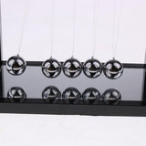 Maxbell Newton's Cradle w/ Mirror Balance Ball Desk Toy Home Office Decor Black