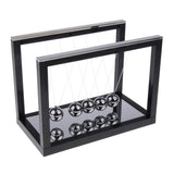 Maxbell Newton's Cradle w/ Mirror Balance Ball Desk Toy Home Office Decor Black