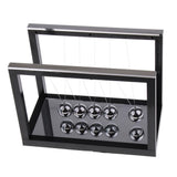 Maxbell Newton's Cradle w/ Mirror Balance Ball Desk Toy Home Office Decor Black