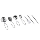 Maxbell Kids Kitchen Metal Utensils Playset, All Purpose Kitchen Tool Set - G, 6pcs/Set