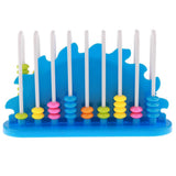 Maxbell 9 Rods 10 Beads Arch Abacus Arithmetic Math Number Counting Toy Blue