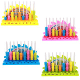 Maxbell 9 Rods 10 Beads Arch Abacus Arithmetic Math Number Counting Toy Blue