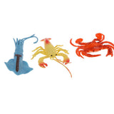 Maxbell 6pcs Simulation Animal Model Figure Toy Figurine Home Decor Marine animals B