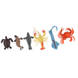 Maxbell 6pcs Simulation Animal Model Figure Toy Figurine Home Decor Marine animals B
