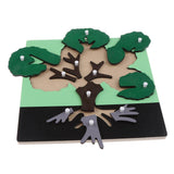 Maxbell Montessori Wooden Animals Plant Jigsaw Puzzle Panel Kids Baby Toys Tree