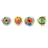 Maxbell Rare 4 Pieces Burst Spinning Top Toy Launcher Grip Toy Spinning Top Set