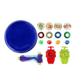 Maxbell Rare 4 Pieces Burst Spinning Top Toy Launcher Grip Toy Spinning Top Set