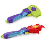 Maxbell Rare 4 Pieces Burst Spinning Top Toy Launcher Grip Toy Spinning Top Set