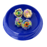 Maxbell Rare 4 Pieces Burst Spinning Top Toy Launcher Grip Toy Spinning Top Set
